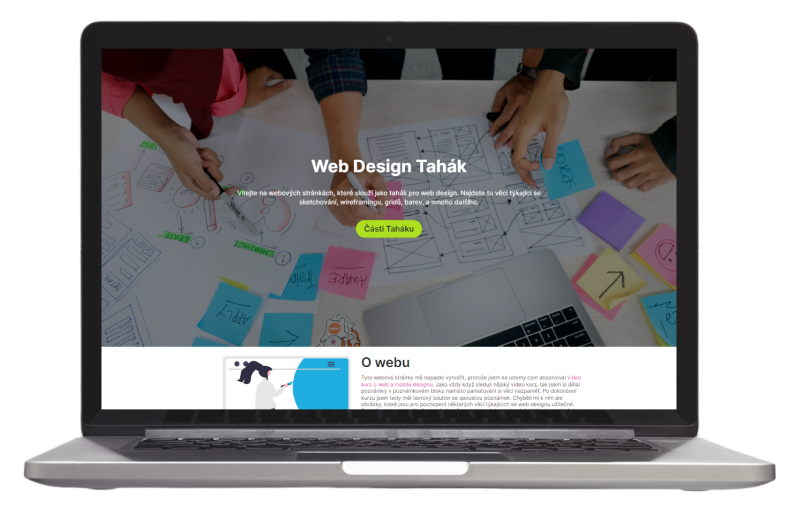 projekt Web Design Tahák