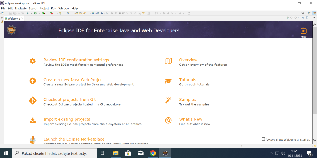 Instalace Eclipse IDE - část 13