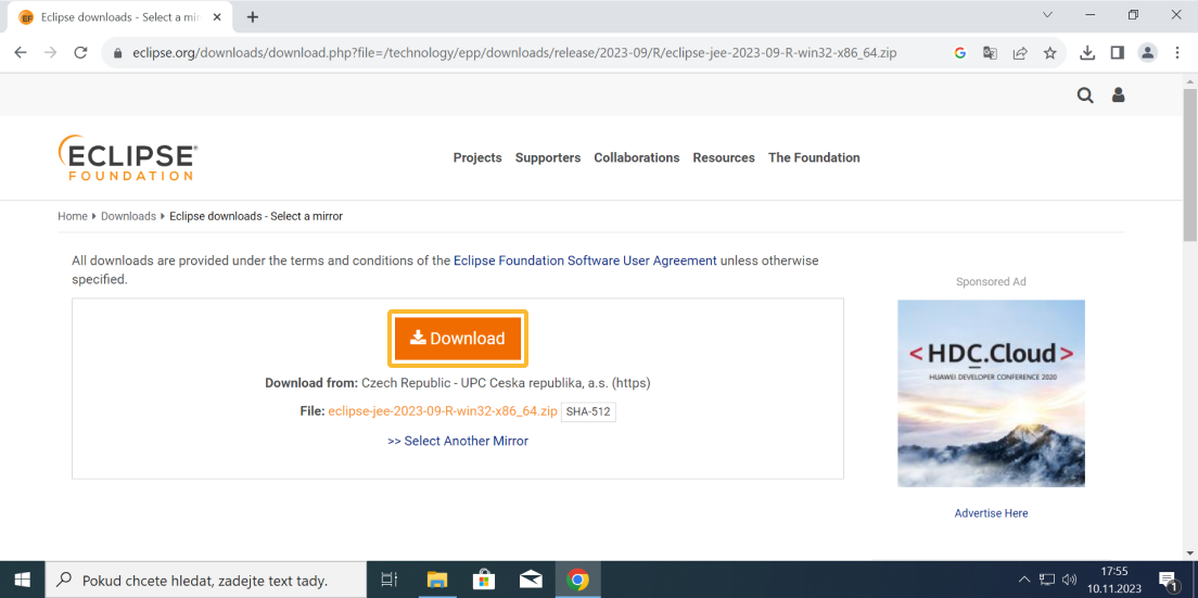 Instalace Eclipse IDE - část 6