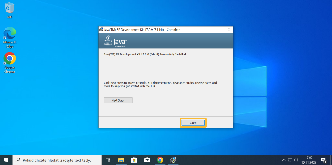 JDK instalace - část 8