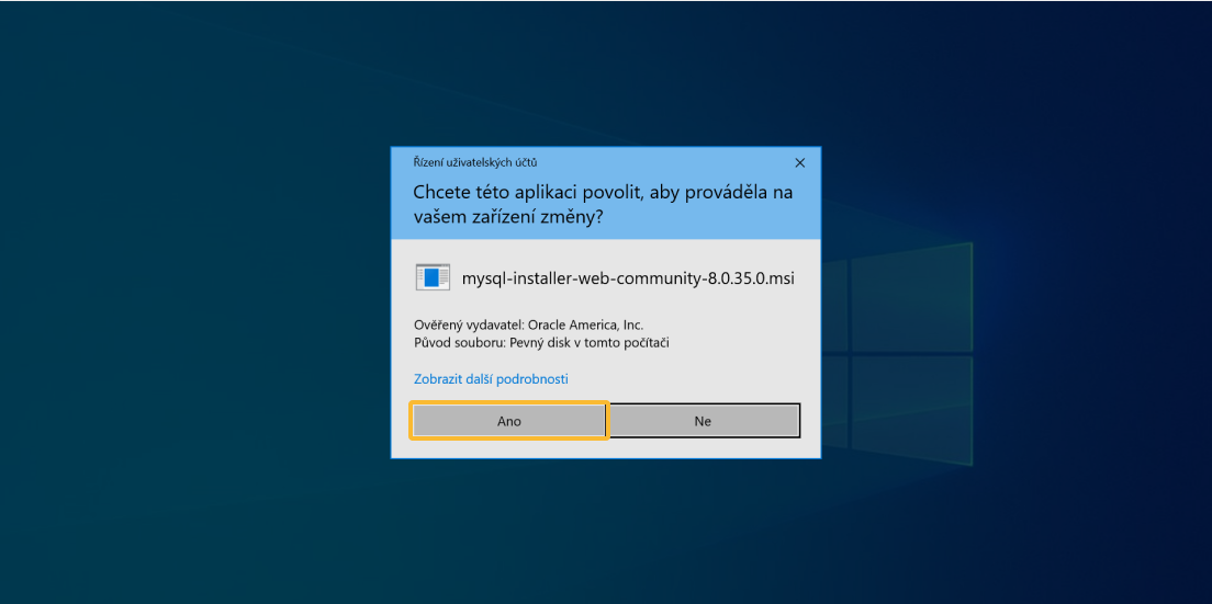 Instalace MySQL - část 6