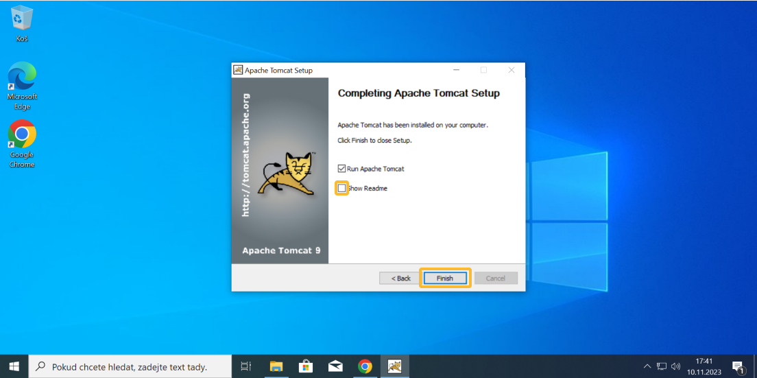 Instalace Tomcatu - část 13